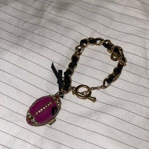 Betsey Johnson I Love the Quarterback Toggle Bracelet